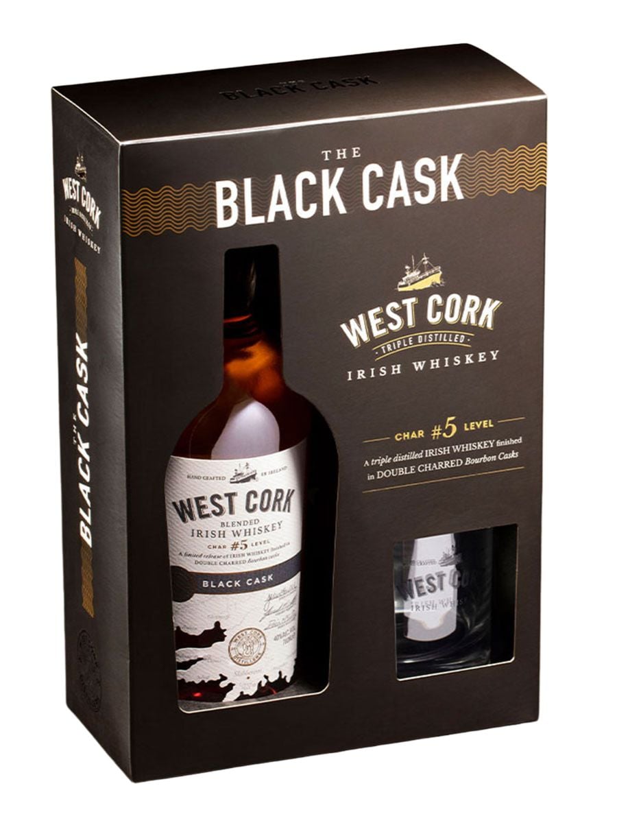 West Cork Black Cask Irish Whiskey Gift Pack